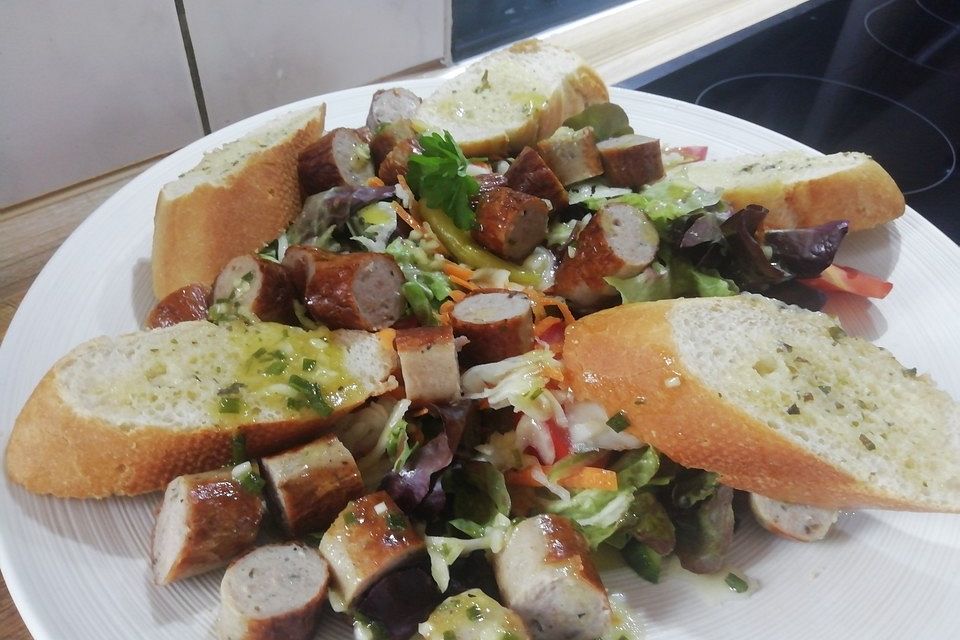 Fränkischer Bratwurstsalat