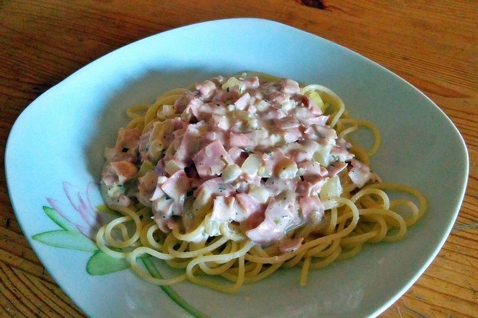 Pasta mit Frischkäse - Sauce