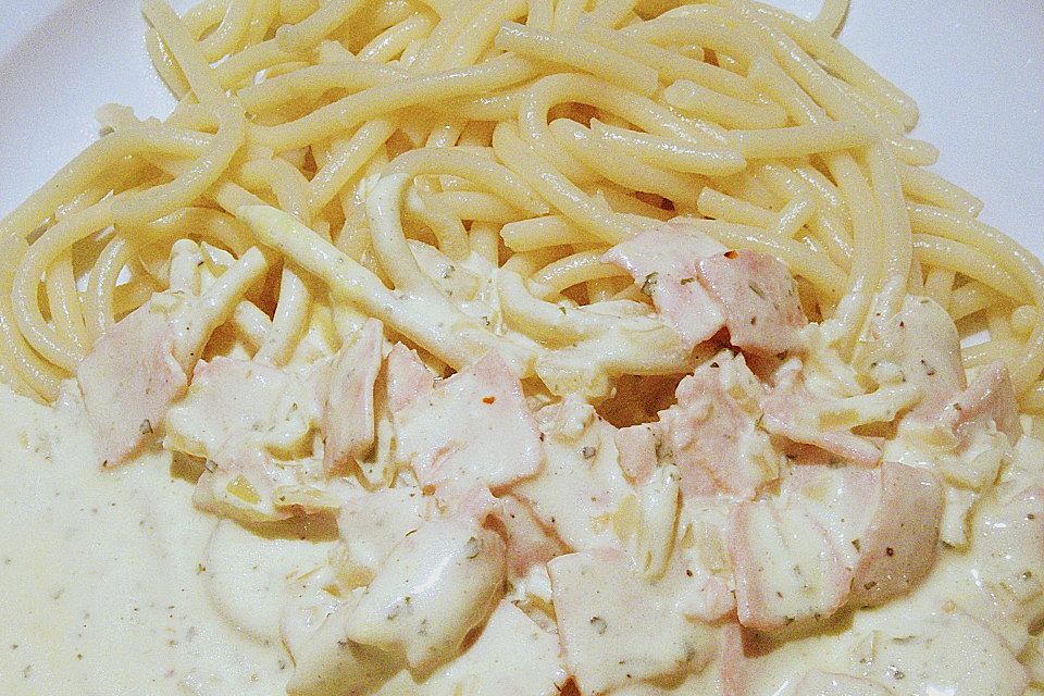 Pasta mit Frischkäse - Sauce