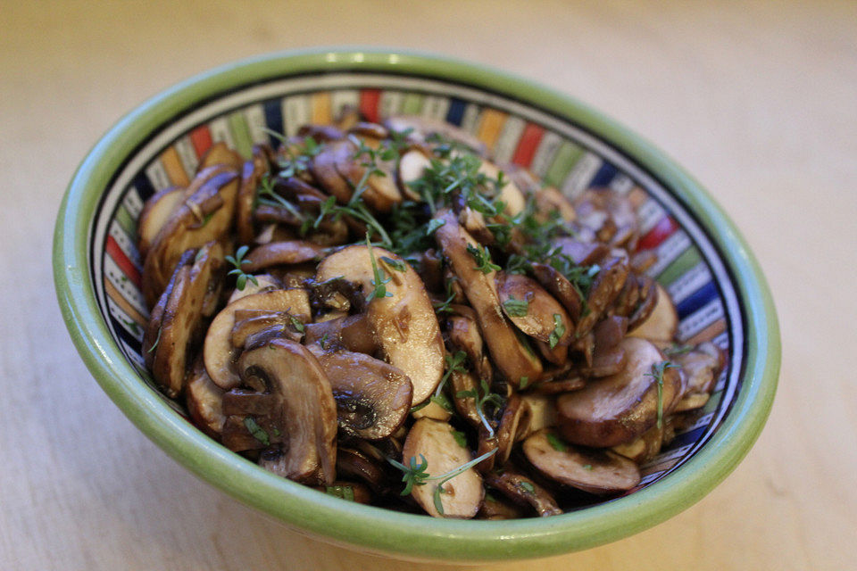 Schnell marinierte Champignons