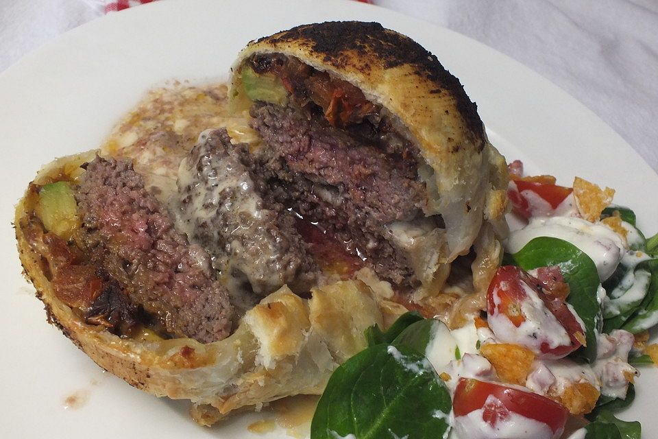 Bacon-Cheeseburger Wellington-Style