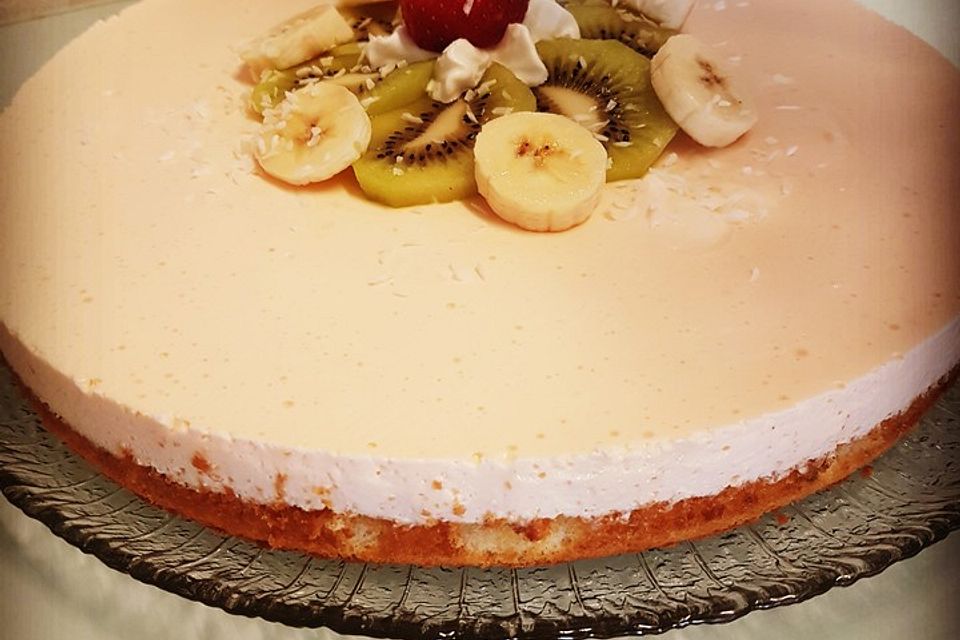 Tropisch-fruchtige Joghurttorte