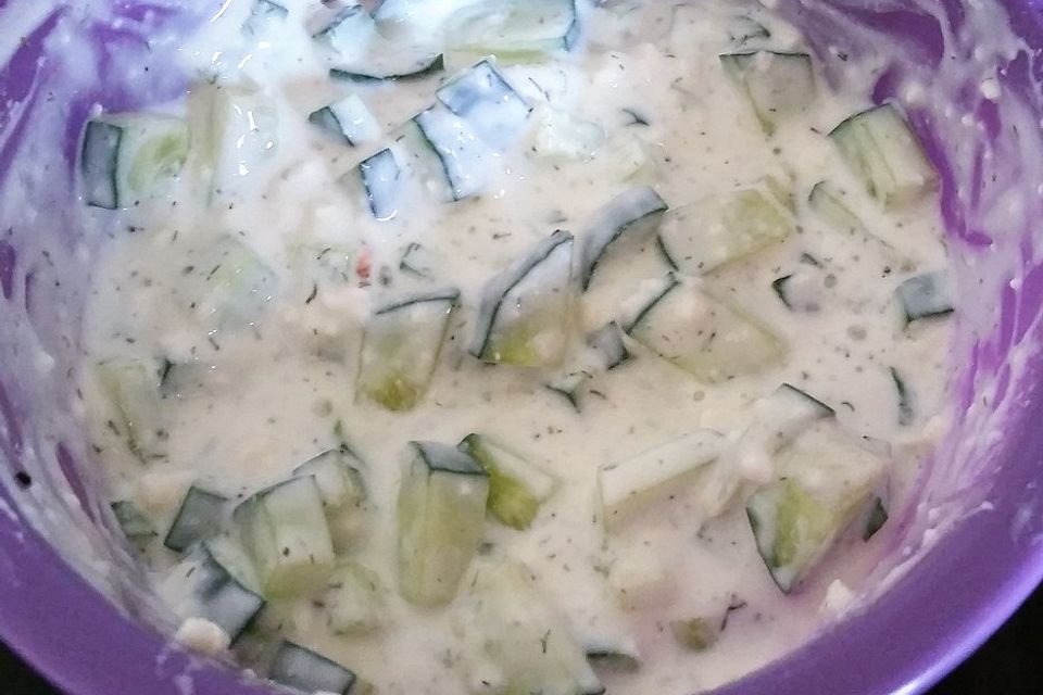 Feta-Gurken-Creme