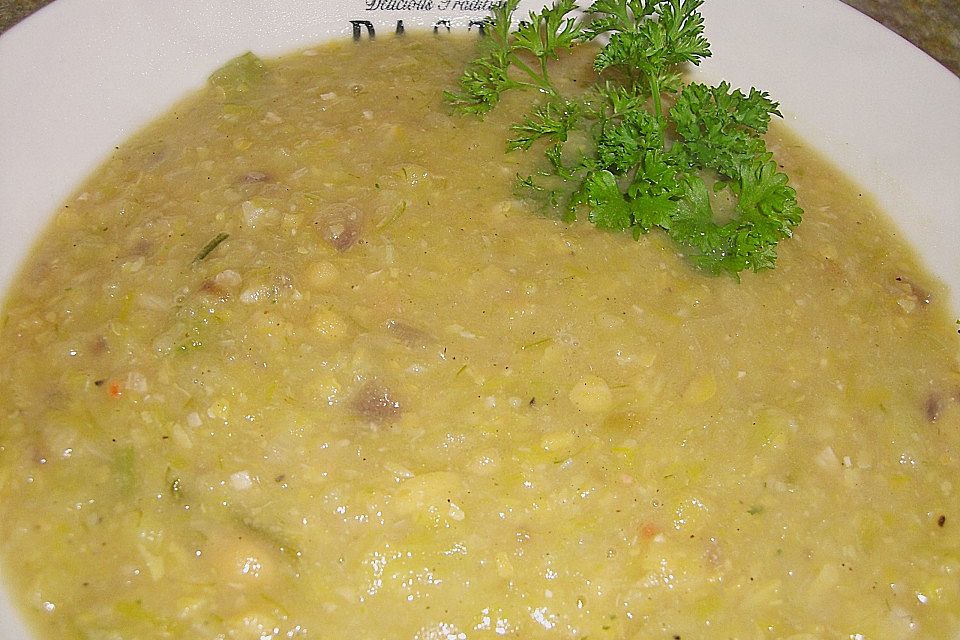 Kichererbsen - Lauch - Suppe