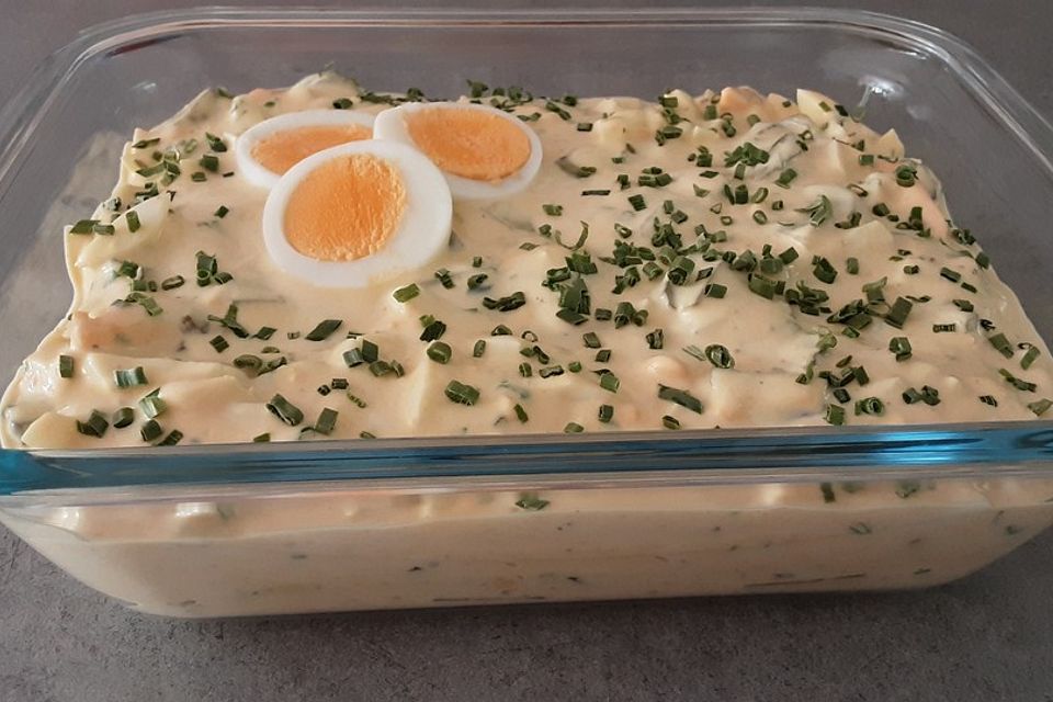 Leichter Eiersalat ohne Mayonnaise