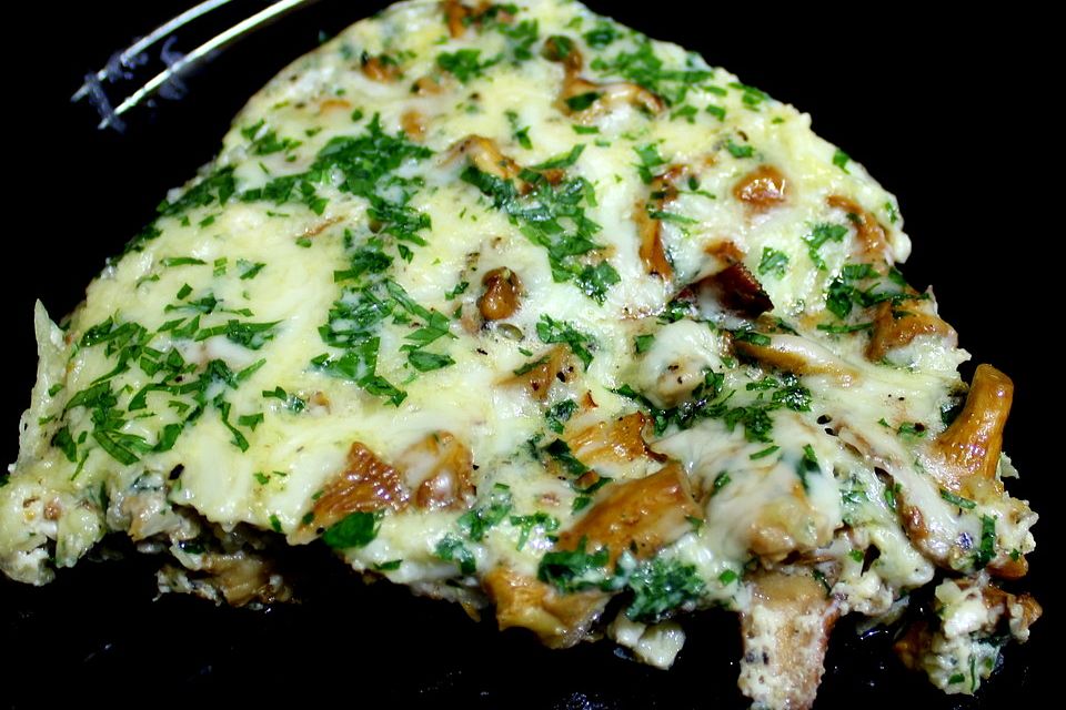 Frittata mit Pfifferlingen