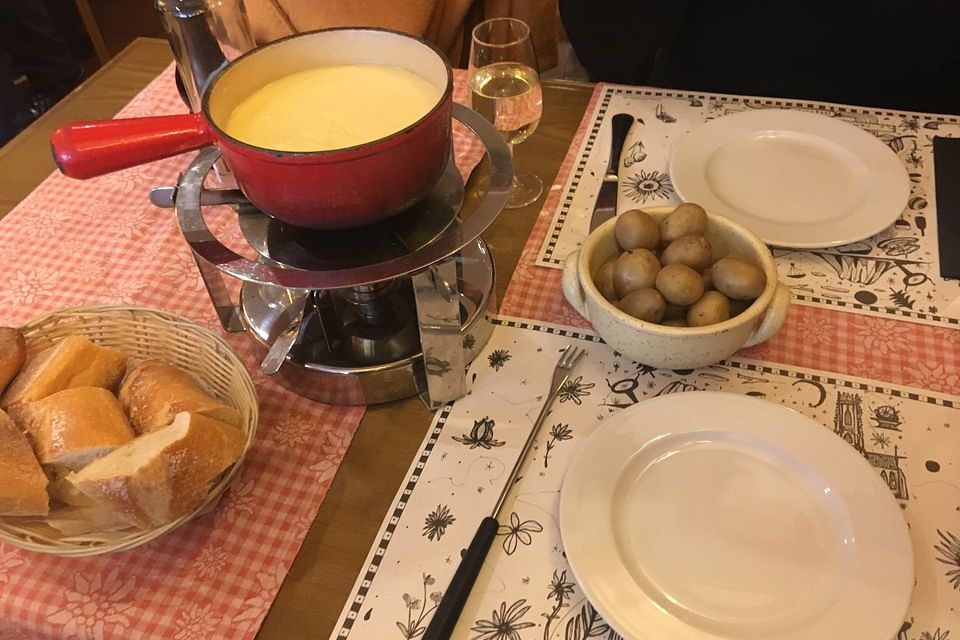 Käsefondue moitié-moitié