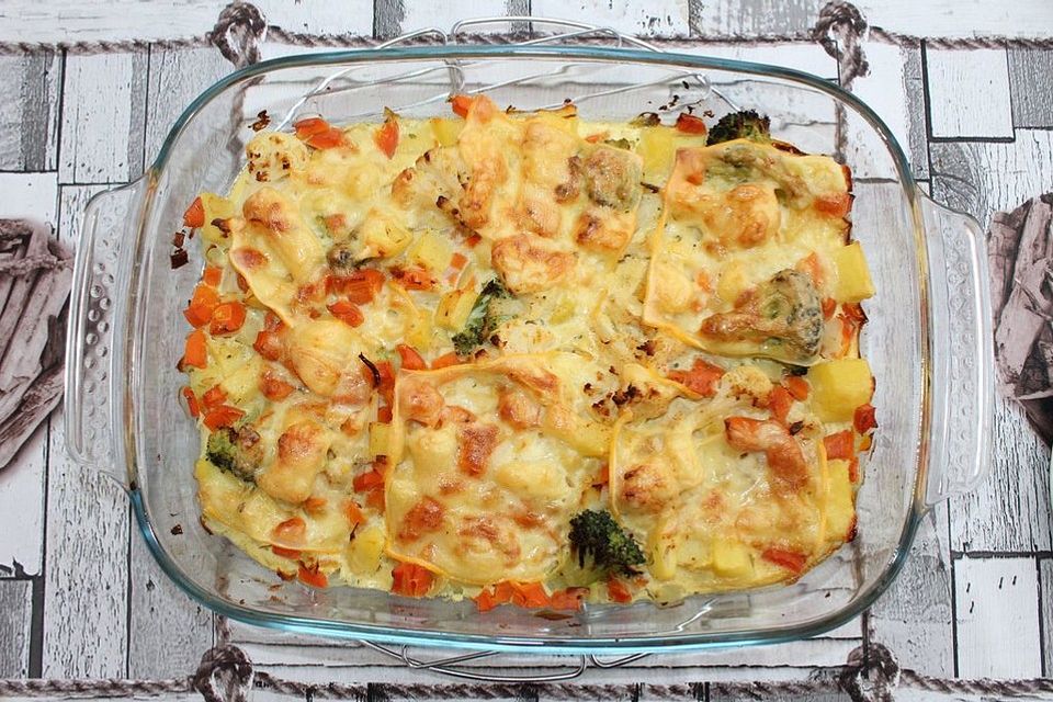 Gemüse-Kartoffel-Gratin