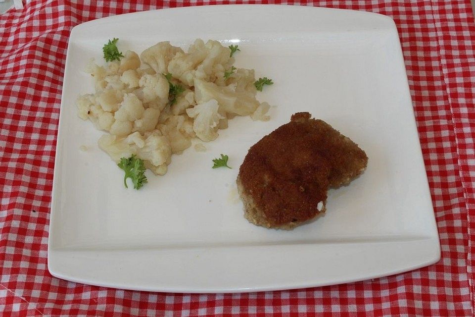 Bautzner Schnitzel mit Blumenkohl