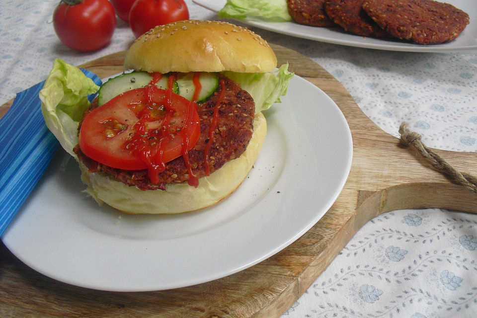 Veganer Kidneybohnen-Burger