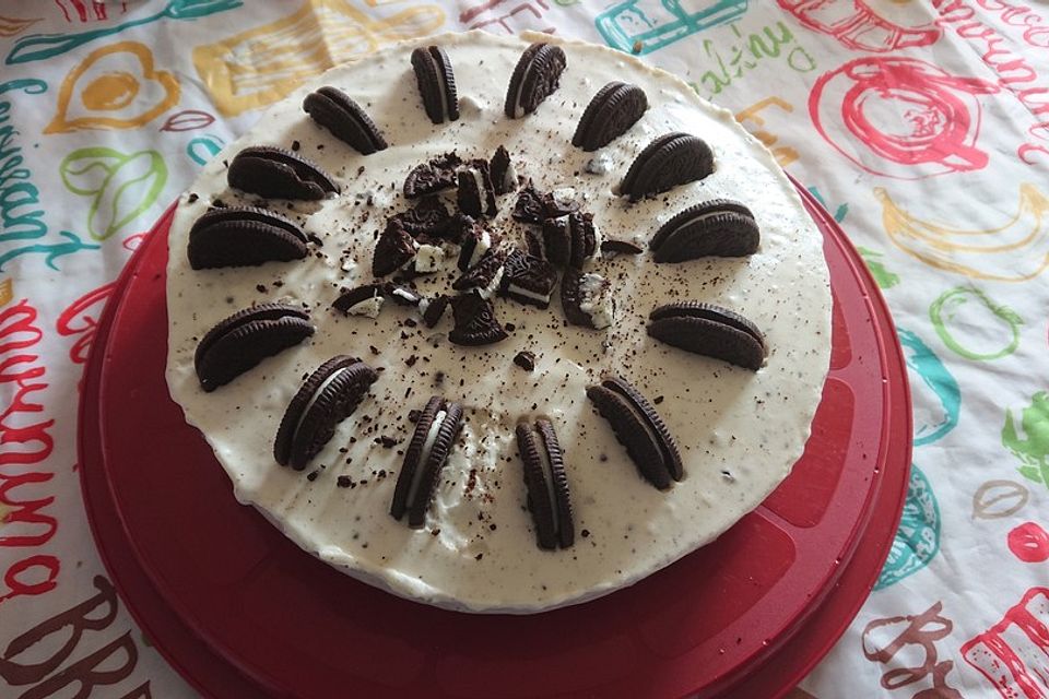 Oreo-Kuchen mit Frischkäsecreme