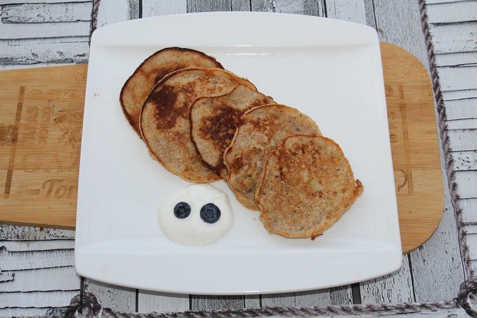 Vegane Vanille-Sojamilch-Pancakes