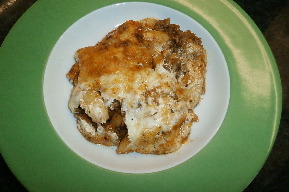 Schupfnudel-Auflauf "Lasagne-Art"