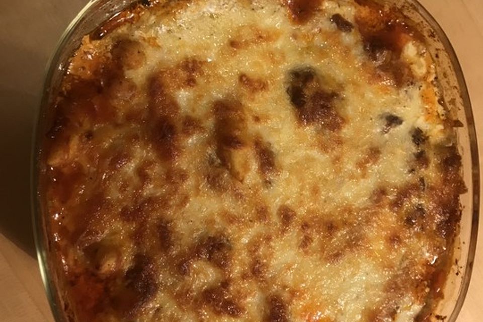 Schupfnudel-Auflauf "Lasagne-Art"