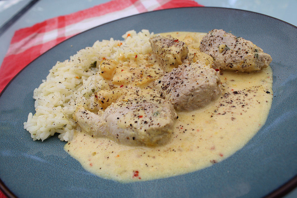 Schweinefilet indisch