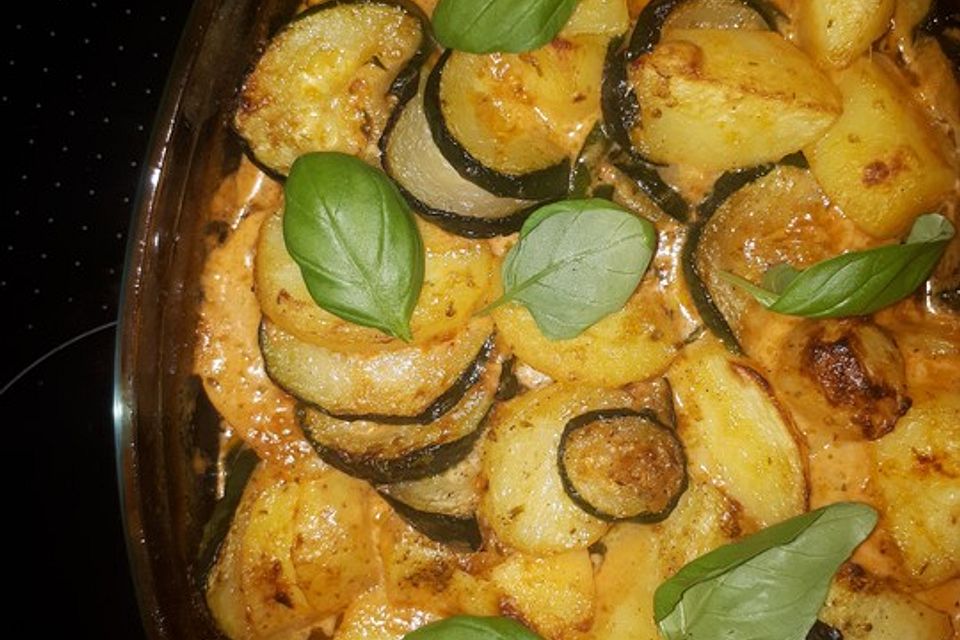 Zucchini-Kartoffel-Auflauf