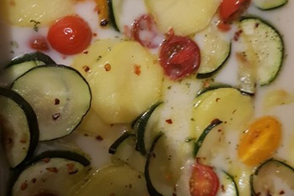 Zucchini-Kartoffel-Auflauf