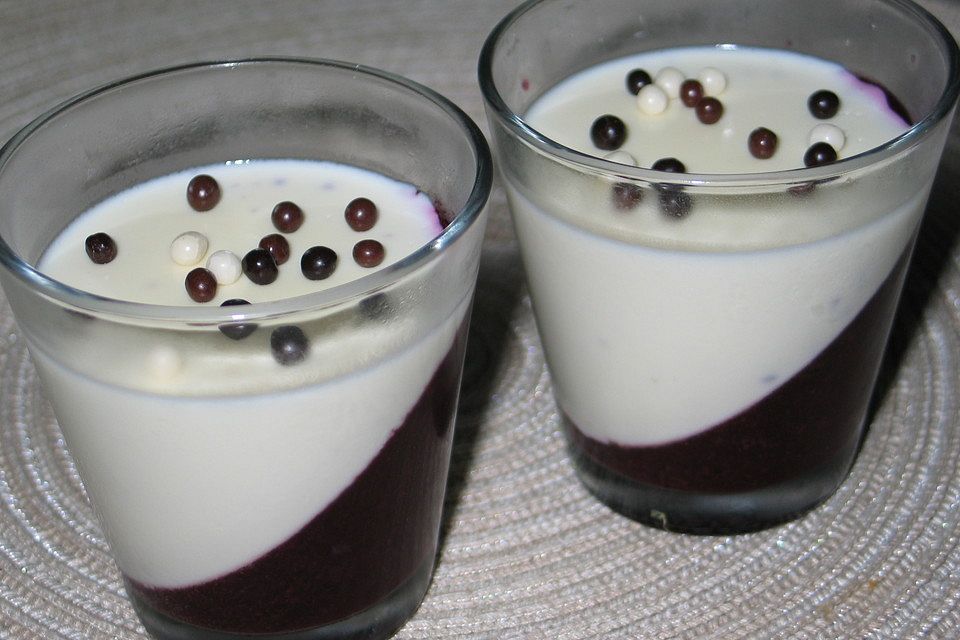 Panna Cotta Heidelbeere