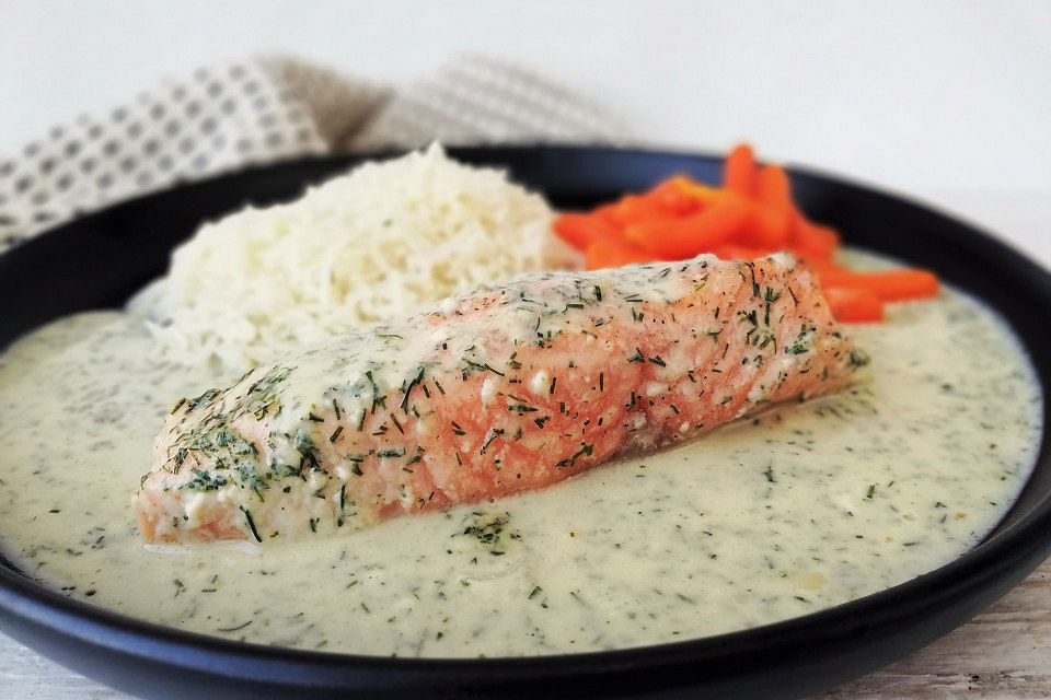 Lachs-Sahne-Gratin