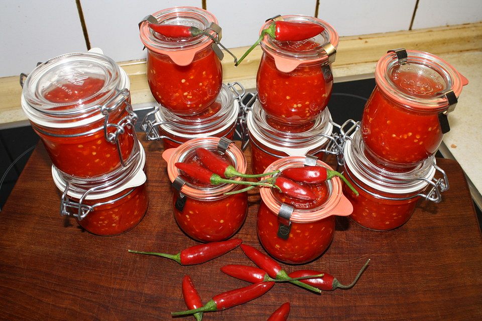 Chilipaste, fermentiert, ala Klaumix