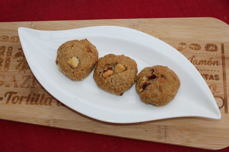 Cookies mit weißer Schokolade