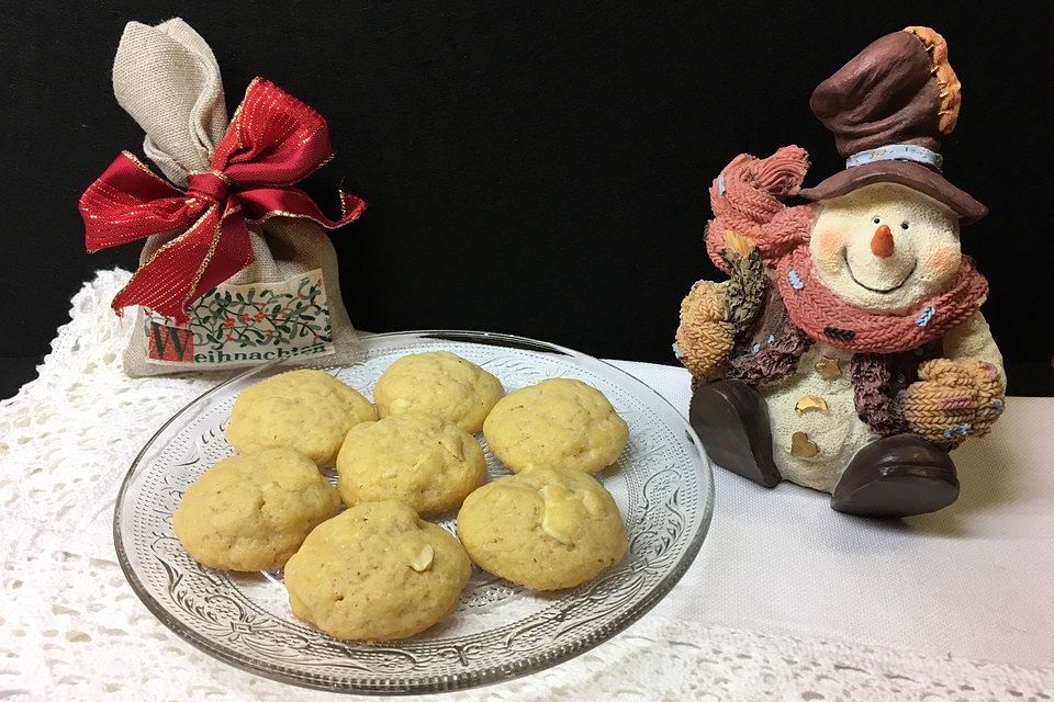 Cookies mit weißer Schokolade