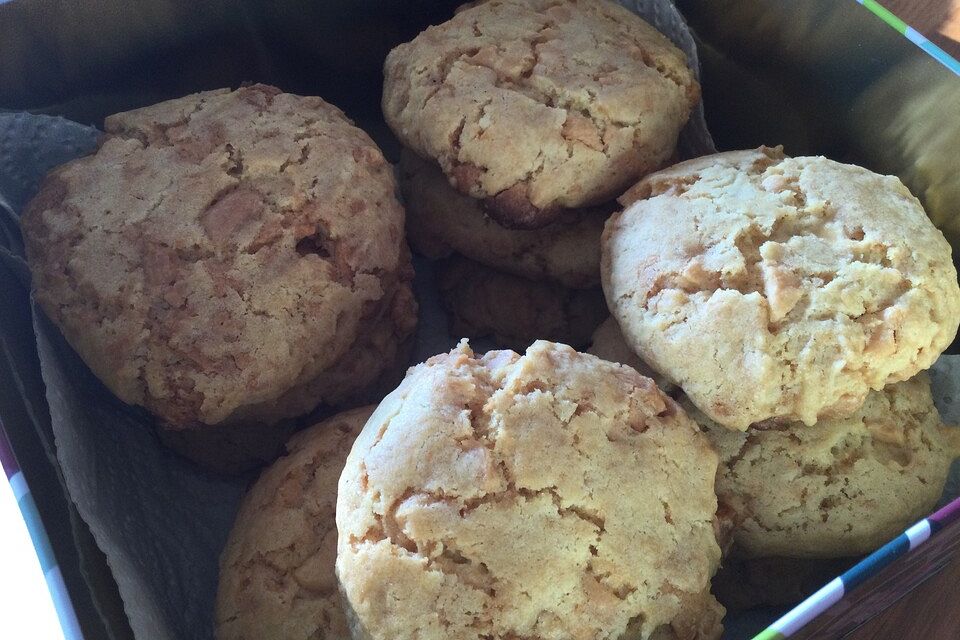 Cookies mit weißer Schokolade