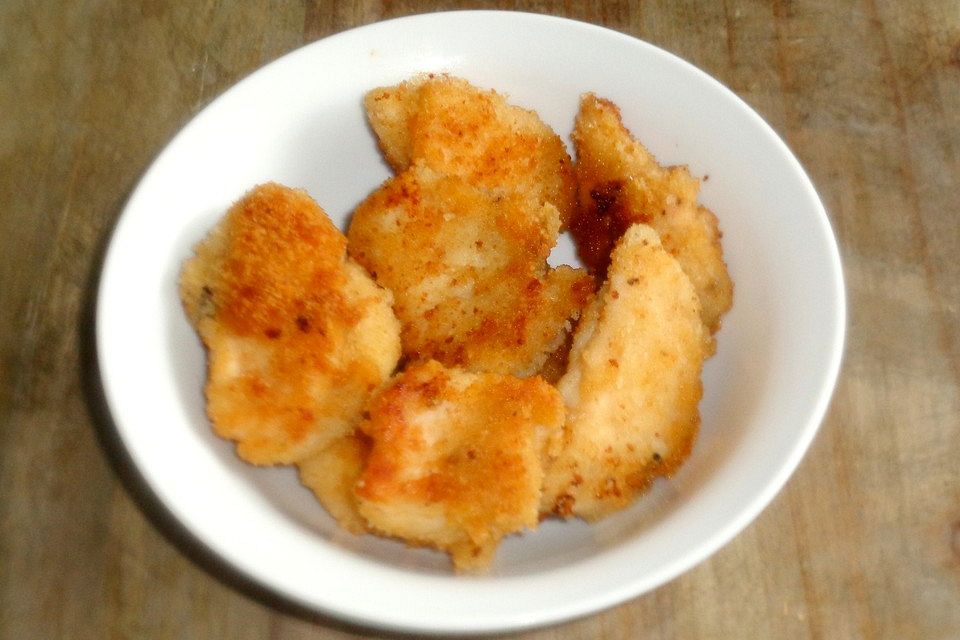 Hähnchennuggets mit würziger Kräuterpanade