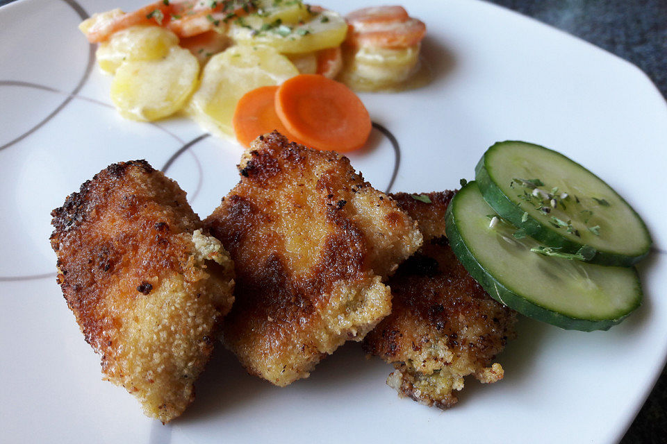 Hähnchennuggets mit würziger Kräuterpanade