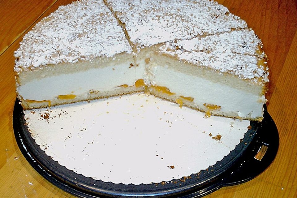 Käsesahne mit Mandarinen