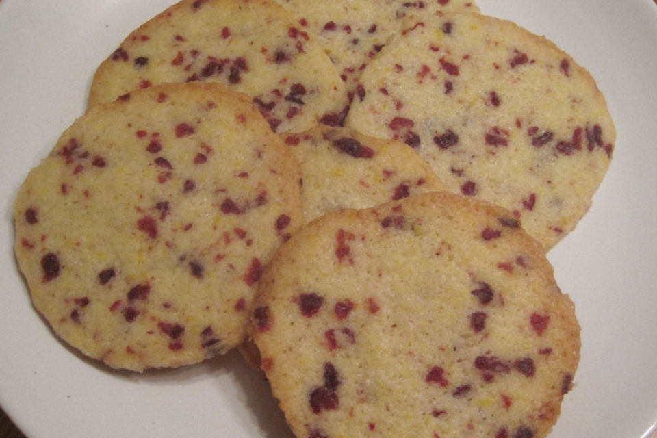 Cranberry-Orangen-Plätzchen