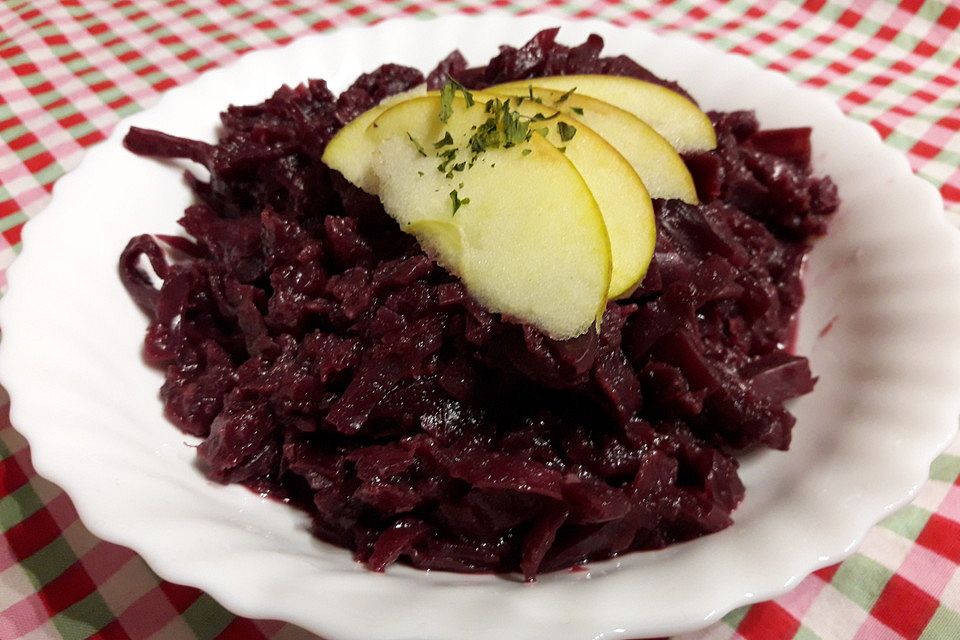 Apfelrotkohl mit Glühwein