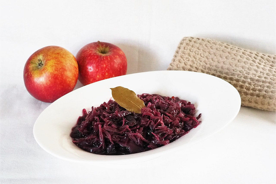 Apfelrotkohl mit Glühwein