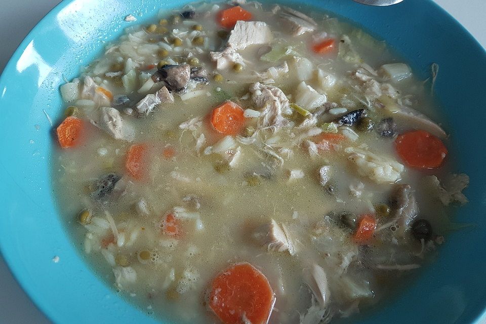 Hühnersuppe mit Reis