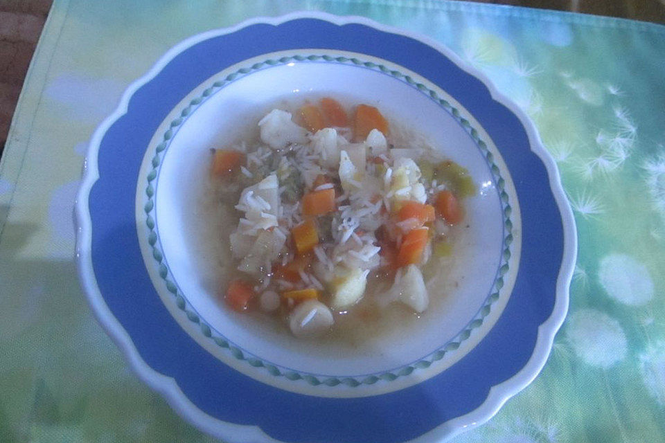 Hühnersuppe mit Reis