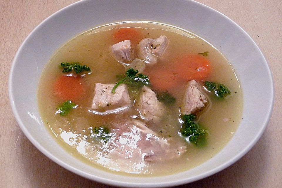 Hühnersuppe mit Reis