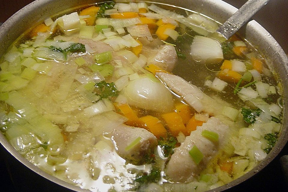 Hühnersuppe mit Reis