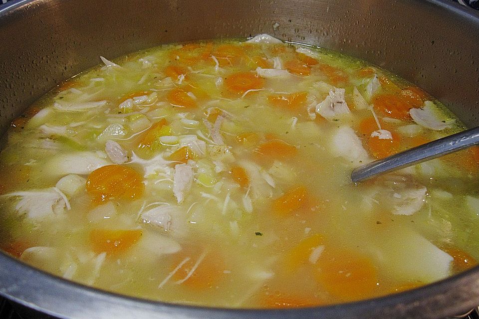 Hühnersuppe mit Reis