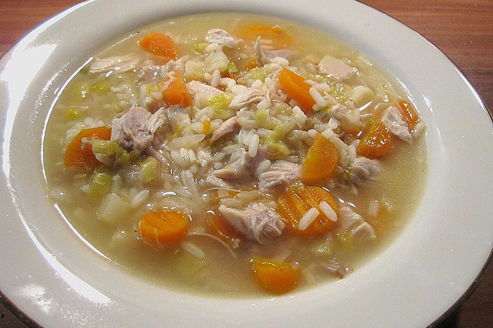 Hühnersuppe mit Reis