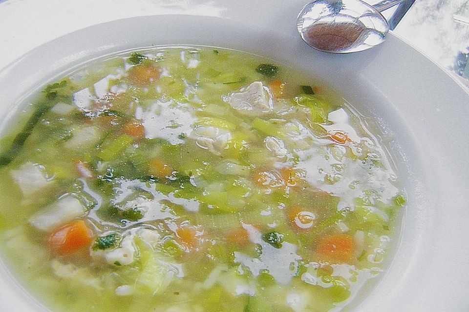 Hühnersuppe mit Reis