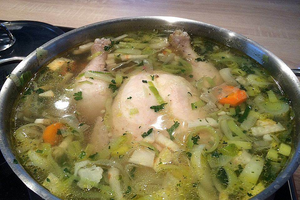 Hühnersuppe mit Reis