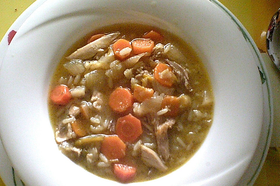 Hühnersuppe mit Reis