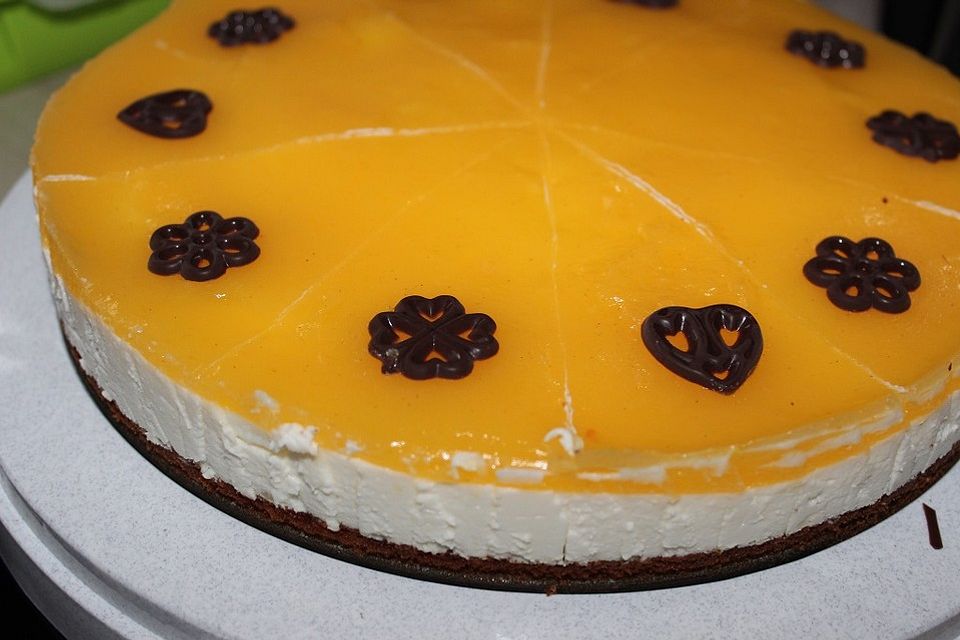 Mango-Kaki-Joghurt-Torte