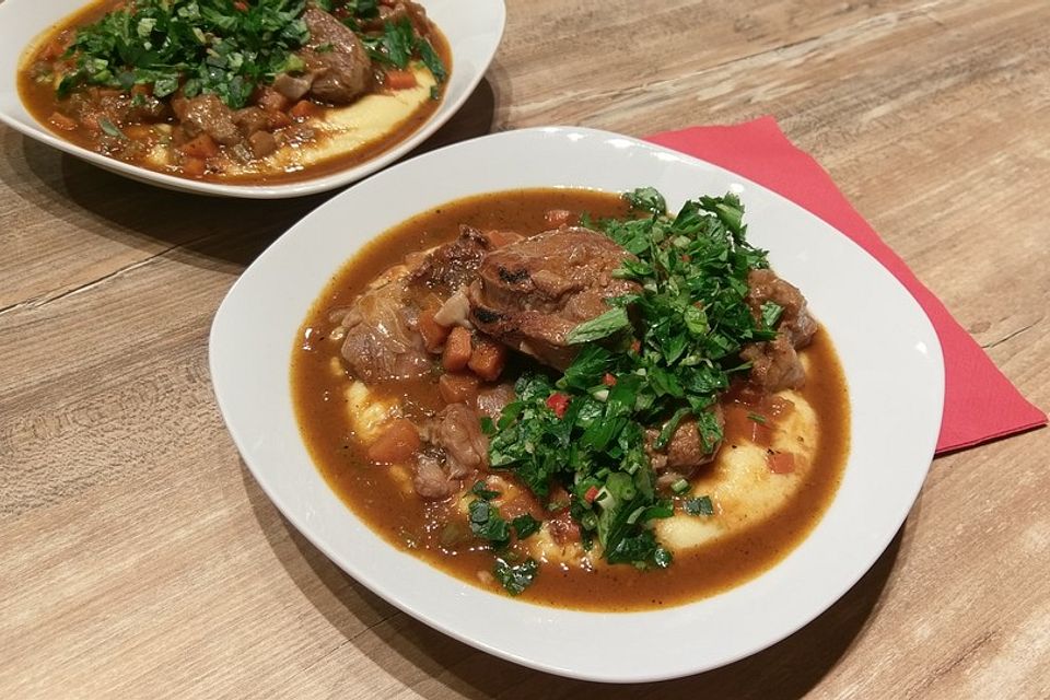 Ossobuco mit cremiger Polenta