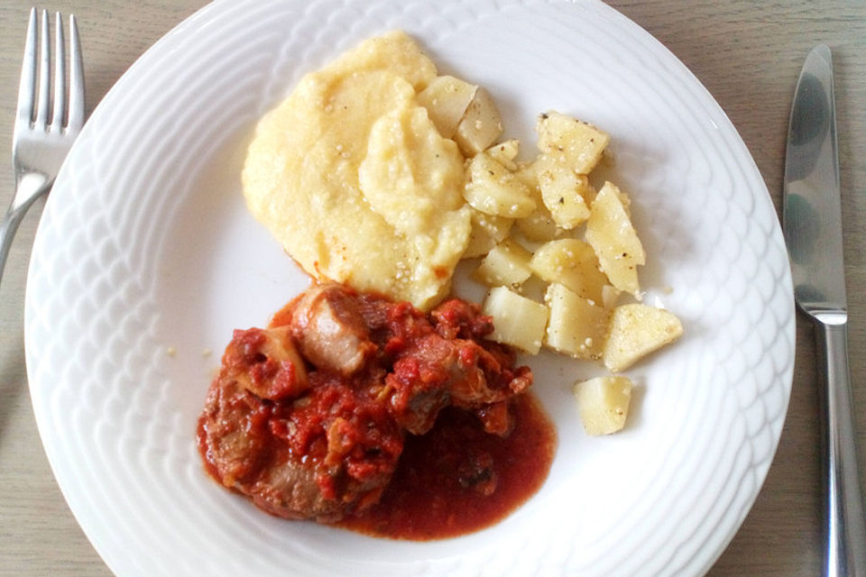 Ossobuco mit cremiger Polenta