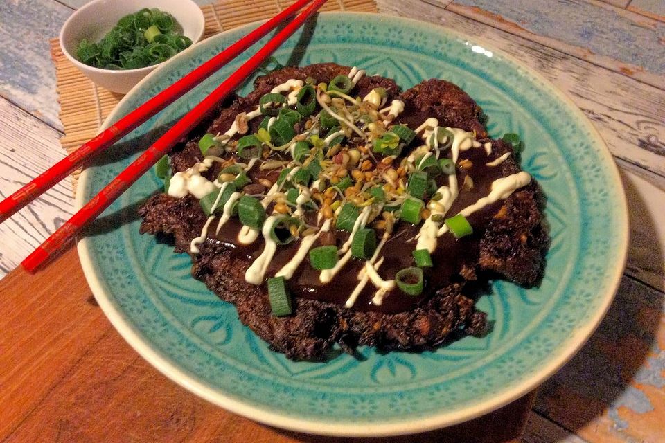 Vegane Jackfruit-Okonomiyaki