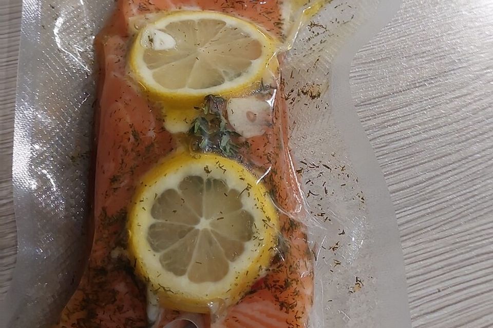 Lachs Sous Vide gegart