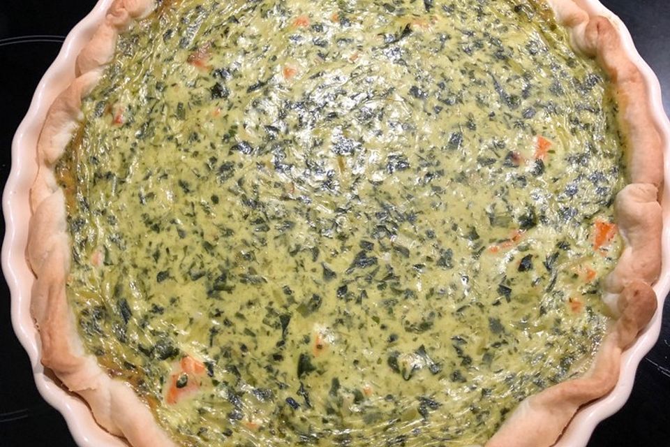 Lachs-Spinat-Quiche