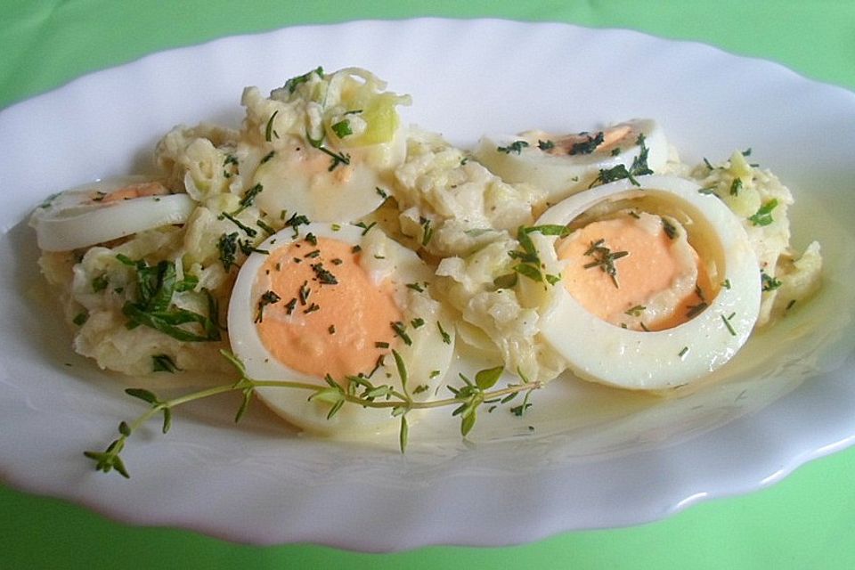 Leonas Eier - Kohlrabi - Salat