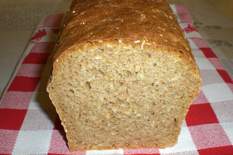 Dinkel-Haferflocken-Brot